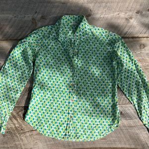 Matta - Unique Printed Cotton, Patterned, Collared Button-down Shirt  - small